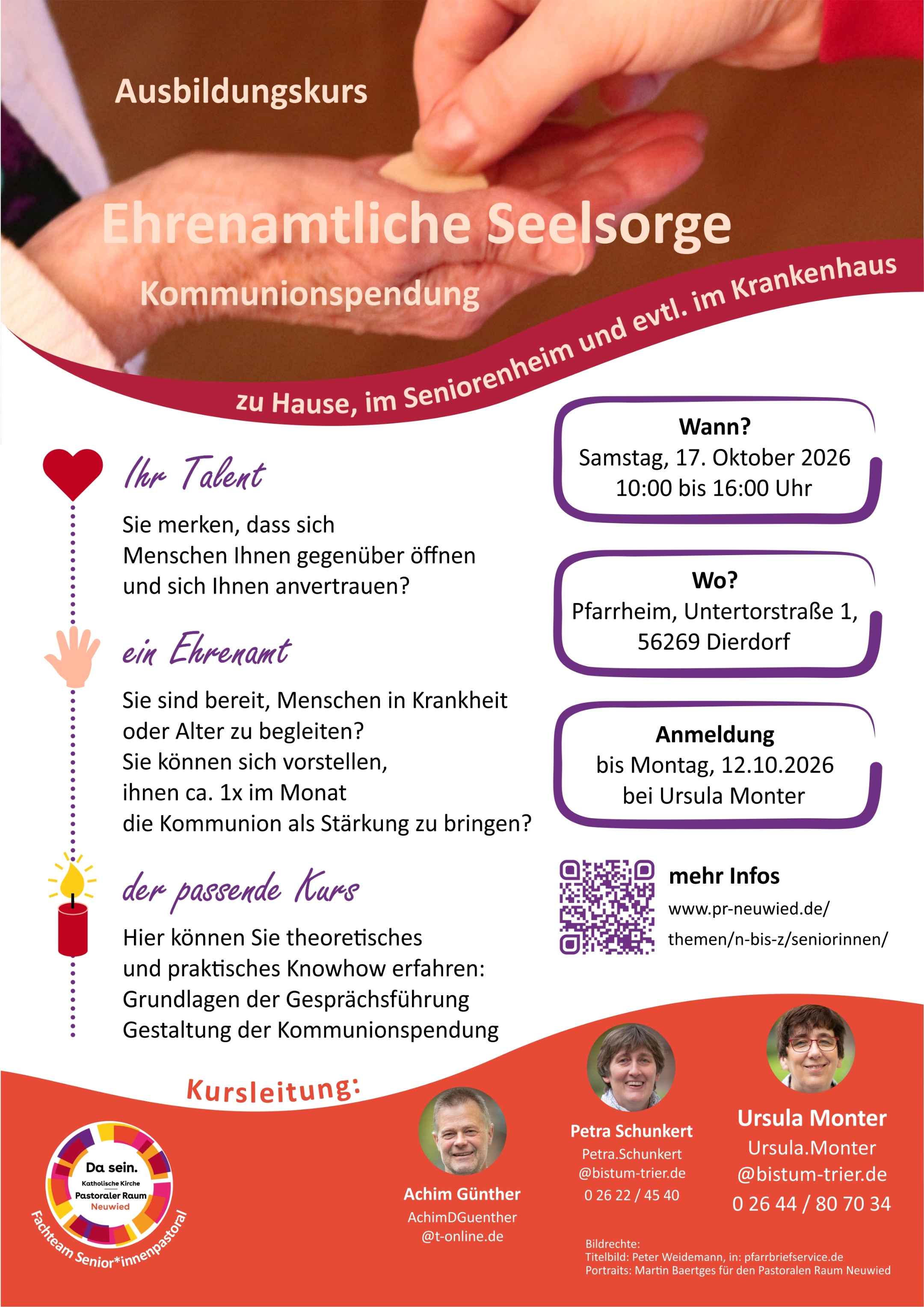 Ausbildung Ehrenamtliche Seelsorge